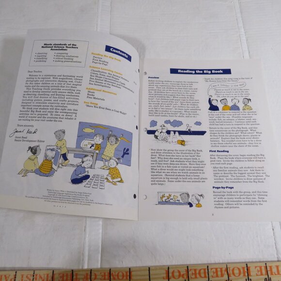 Under the Sea  BIG BOOK (almost 2 feet tall) with teacher pages CLASSROOM SIZE - Picture 9 of 12